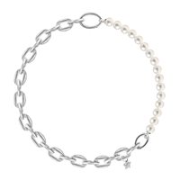 Collar Rebecca Mujer Diva Pearls in Aluminio Perla BDAKBB05